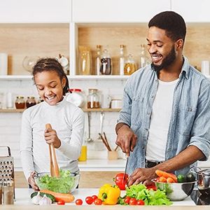 SINCERE Pince à salade de cuisine longue en <span class=keywords><strong>bambou</strong></span> naturel pour la cueillette du fromage Toast Spaghetti-un ensemble d'outils de cuisine élégants pour hommes femmes - Product Image 6