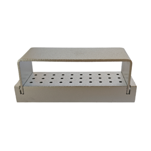 Scatola Porta Frese 30 Fori In Alluminio Autoclavabile Custodia Disinfezione Per Strumenti Cura Orale - Product Image 1