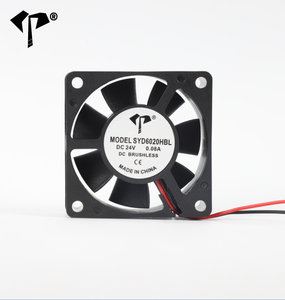 Ventilador Axial DC 6020 de 60x60x20mm, Ventilador con Marco de Plástico y Aspas de Impulsor, Enfriador de 5V 12V 24V DC, Ventilador de Ventilación con Doble Rodamiento de Bolas Sin Escobillas - Product Image 1