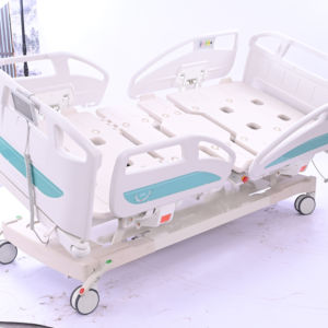 Lit d'hôpital électrique Hochey avec réglage manuel de la hauteur pour les examens gynécologiques et obstétricaux - Product Image 1