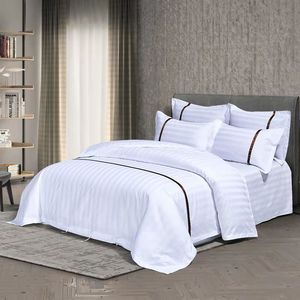 Haut de Gamme Hôtel Ensemble De Literie Vente En Gros Housse De Couette Personnalisé 200/300/400/500/600tc Drap De Lit En Coton - Product Image 5