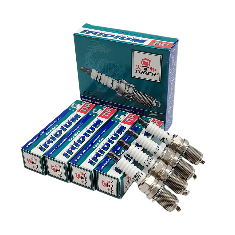 TORCH Spark Plug K5RTI-11 Replace for NGK 5464/BKR5EIX-11 Iridium IX for Champion 9003/RC11 for Bosch FR8DPX FR8DX 7957/FR8DCX+