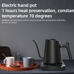Hervidor eléctrico de cuello de cisne 0.9L Control de temperatura Acero inoxidable Calentamiento rápido interno 1200W Hervidores eléctricos para verter sobre Coff - Product Image 2