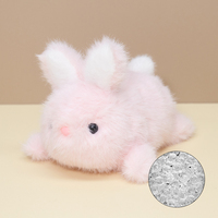 Peluche canard lestée douce et mignonne, jouet sensoriel apaisant, coussin en peluche moelleux avec remplissage de billes pour l'anxiété