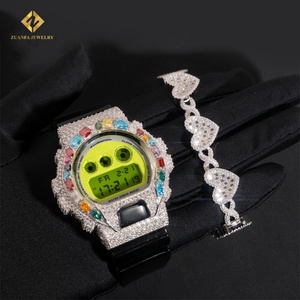 ลดกระหน่ำเย็น Dw6900ดูอุปกรณ์เสริมและชิ้นส่วนเครื่องประดับฮิปฮอป925สีเงิน VVS D Moissanite เพชร - Product Image 6