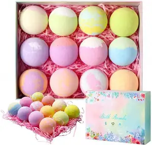 Discount Now new Romantic fragrance dried flower bubble salt ball gift set bath bombS OEM can be customized