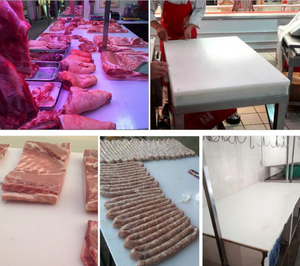 Lớn thương mại công nghiệp <span class=keywords><strong>PE</strong></span> HDPE <span class=keywords><strong>Board</strong></span> cho nhà bếp cắt cắt khối thiết bị nhà hàng - Product Image 3