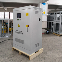 Stabilisateur de tension triphasé SBW100KVA 100KW, entrée 220-420V, sortie 380V, régulateur de tension automatique haute efficacité en cuivre
