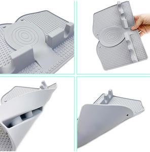 Silicone Spoon Rest Heat-Resistant Drainage Mat Spoon Holder <b>Hand</b> <b>Wash</b> Only - Product Image 6
