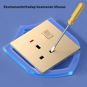 Pano.V SNI 86mm Plate Socket Wall <b>Switch</b> and Socket UK Standard Ultral-Thin Panel 1gang <b>USB</b> <b>Switch</b> and Socket CE Wall <b>Switch</b> - Product Image 5