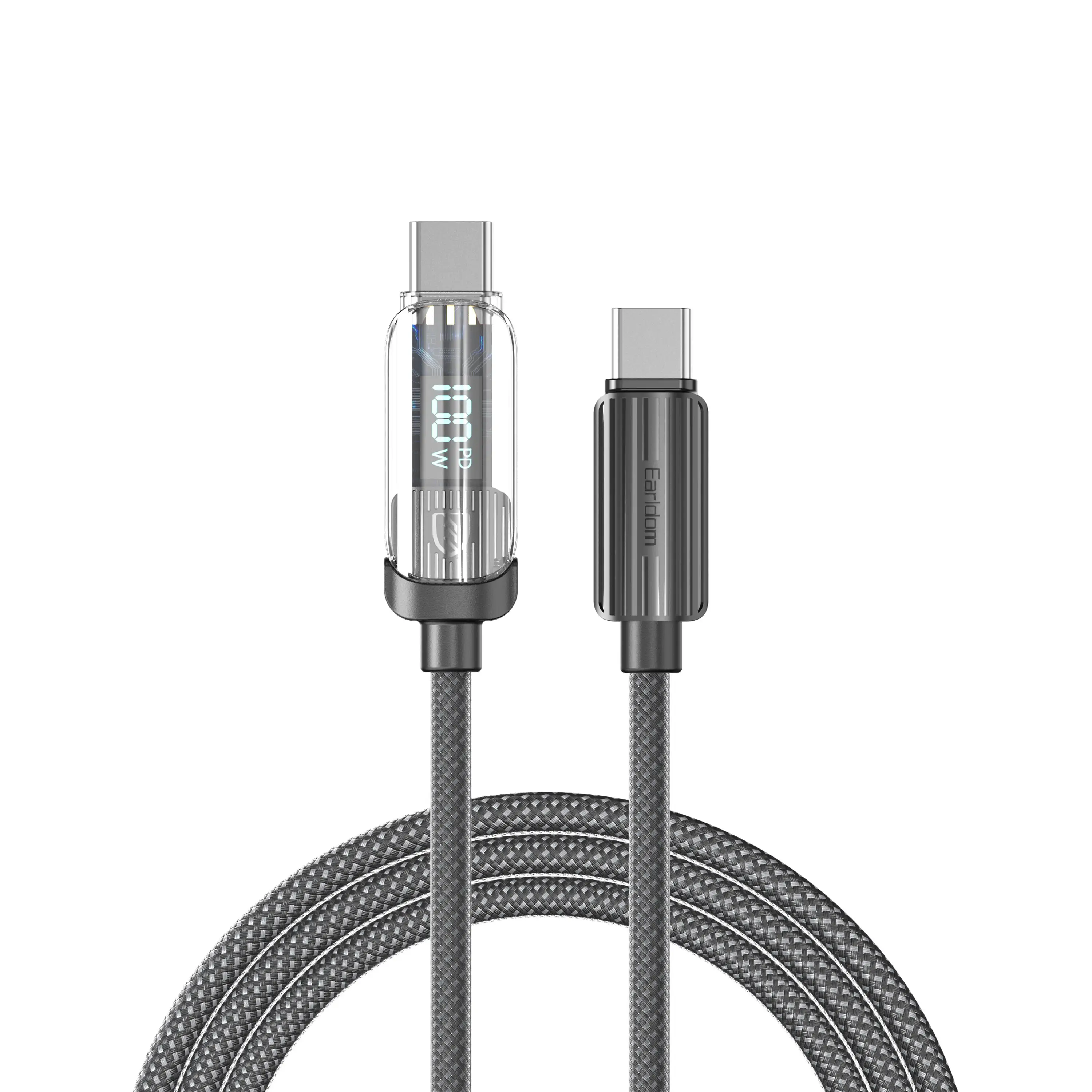 Earldom mobil USB-C için tip-c PD 100 W tipi C kablo USB kablo hızlı şarj USB tip C veri kablosu Ph için 100 W