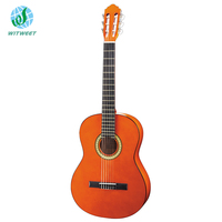 Guitare Flamenco Classique Timberwood pour Enfants, Taille 3/4, Finition Brillante, Cordes en Nylon, Corps en Tilleul, Modèle CLL-447, Direct Usine