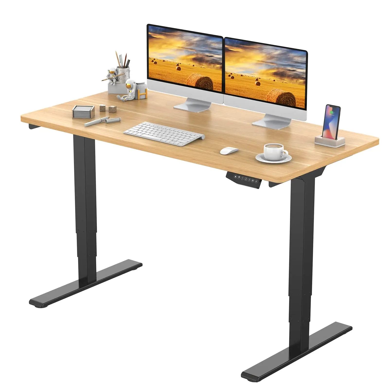 Điện Ngồi Đứng Bàn Khung Máy Trạm Duy Nhất Động Cơ Kép Ergonomic Đứng Chiều Cao Có Thể Điều Chỉnh Cơ Sở Máy Tính Bàn Khung