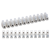 BELEKS Bloc de bornes femelles 12 pôles, pas de 10 mm, capacité 450 V 6 A, boîtier 94V-2, fixation par vis, matériau PA66, enfichable