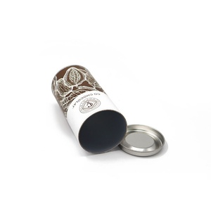 Eco-Friendly Chocolate <b>Paper</b> <b>Packaging</b> Cylinder Boxes for Sweets and Food Generous <b>Paper</b> Tube Container with Iron Lid - Product Image 5
