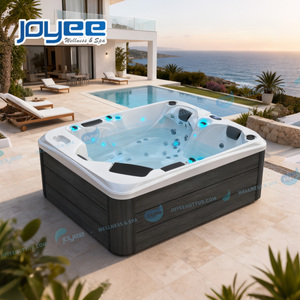 Jacuzzi Pequeño de Lujo para Exteriores, Terapia Acuática Sensual, Bañeras Independientes para 3 Personas, Spa de Masajes Familiar, Fabricante Chino OEM - Product Image 1