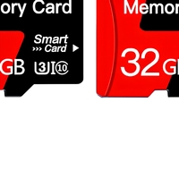 [2-Pack] 32GB Plastik untuk Adaptor Kartu Memori Kelas 10 UHS-I U3/A1 untuk Smartphone, Drone & Kamera