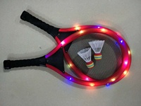 Vente en gros Ensemble de raquettes de tennis led Sports pour enfants Jeu de plage Tennis pour jeunes Raquettes de badminton courtes