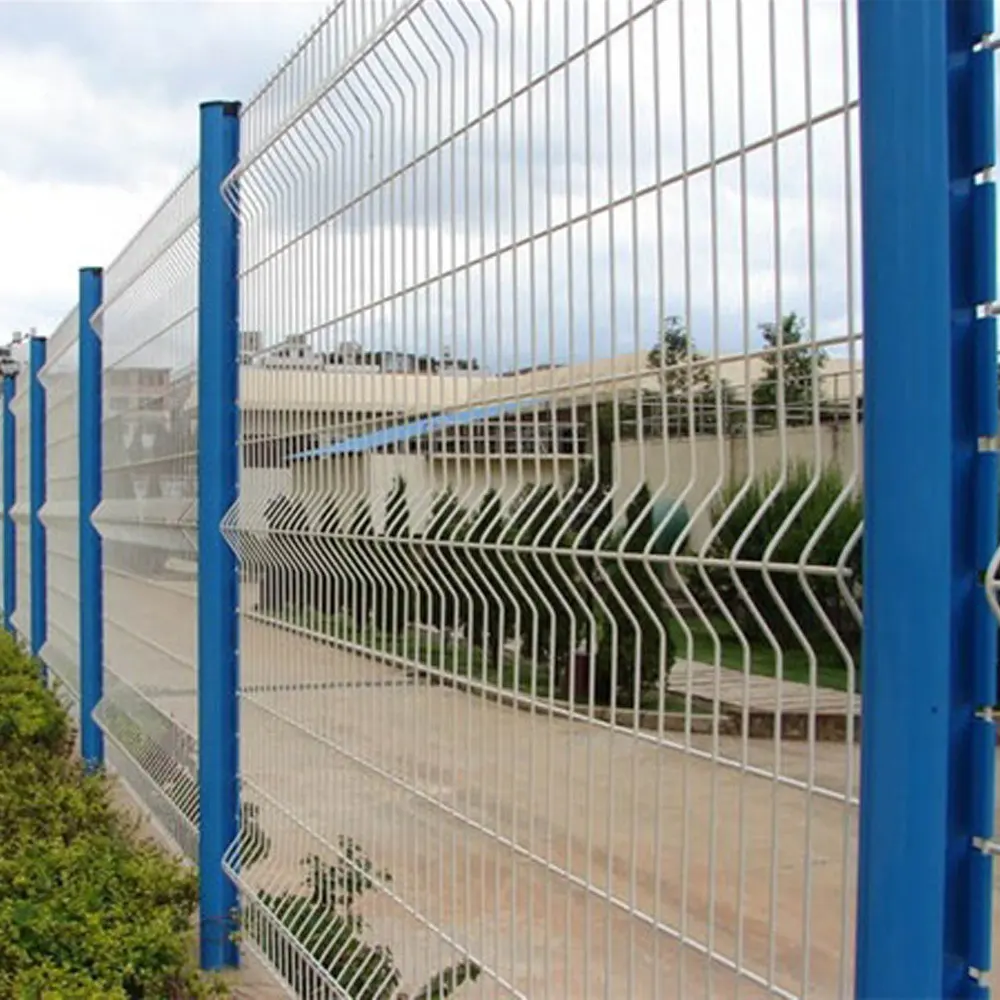 Curved Wire Mesh Fence Coated Welded Estate Rigid 3d High Quality PVC Metal Iron Free Mesh Fencing Garden Fence