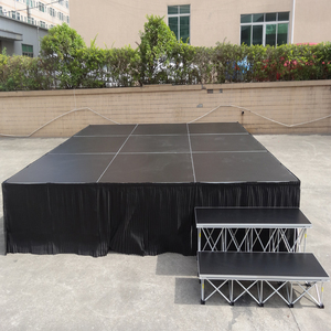 Podio de escenario de madera portátil para actuaciones musicales - Product Image 3