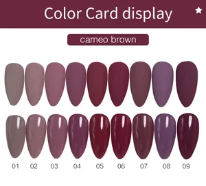 Manufacturer Bean Paste 9 Colors Nail Gel UV Gel OEM/ODM UV/LED Gel Nail Polish Supplies Salon ECO Friendly