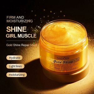 SADOER Maschera Viso all'Oro 24k Naturale e Organica, Schiarente e Illuminante, con Collagene, Effetto Peeling, Maschera in Argilla per la Cura della Pelle - Product Image 2