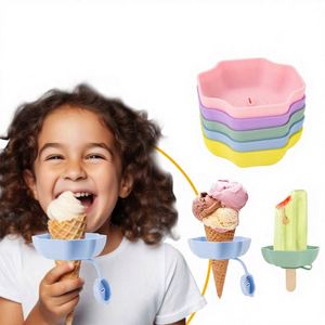 Cross-border Silicone Ice Cream Stand for Children Multi-functional Leak-proof Popsicle Holder - Product Image 1