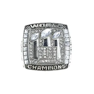 Football nazionale personalizzato Nfl 2007 Super Bowl New York Giants Champion Ring anello da uomo in lega