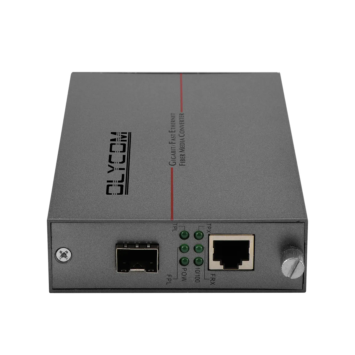 Convertidor de medios SFP a RJ45 Ethernet 10/100 Base-Tx 48V PSE POE