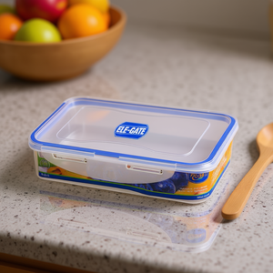 Ele-Gate Rectangular Food <b>Container</b> 900ml With Lid For <b>Storage</b> - Product Image 2