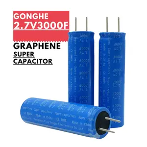 Super condensador para carro, 2.7v 3000f super condensador 3000 farad ultracapacitor novos supercapacitadores para salto/impulsionador