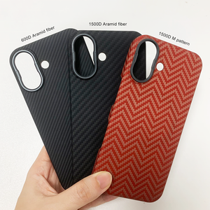 Étui de téléphone portable inhabituel en fibre d'aramide de luxe noir mat OEM pour iPhone 16 Pro Max étui en fibre de carbone 15 - Product Image 5