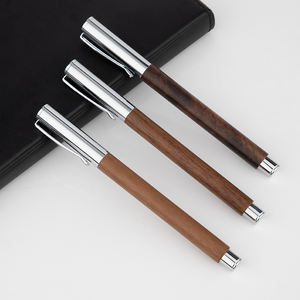 Stylos plume en métal en gros avec corps en bois naturel, cadeau d'affaires exécutif, stylos plume - Product Image 6