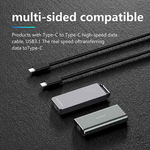 علبة ألومنيوم مخصصة لـ NVME 2230 2242 مع وصلة Type-C إلى <span class=keywords><strong>M</strong></span>.2 NVME PCIE <span class=keywords><strong>M</strong></span>-Key لتخزين SSD عالي السرعة - Product Image 6