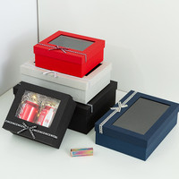 Boîte cadeau transparente personnalisée pour vêtements, avec fenêtre en PVC, pour la mode et les cadeaux vestimentaires