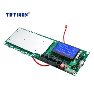 TDT智能bms，带bt/RS232/温度传感器/加热/风扇功能48v 100a bms，适用于带有源平衡器的16s lifepo4电池