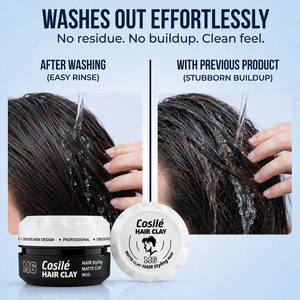 Arcilla capilar de marca privada M6, pasta mate con aceite de jojoba, fijación fuerte, acabado natural para todo tipo de cabello, fragancia herbal. - Product Image 4