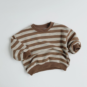 <span class=keywords><strong>Pull</strong></span> d'hiver pour garçons en gros, <span class=keywords><strong>pull</strong></span> rayé rétro pour enfants, vêtements, faible MOQ, hauts chauds pour filles et garçons d'hiver - Product Image 3