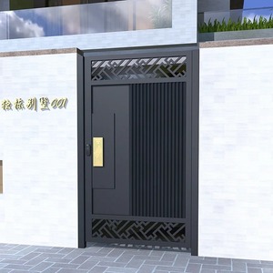 <strong>Guardrail</strong> Fence Villa Courtyard Outdoor Privacy Grid Wall Garden Barrier Aluminum Alloy Art <strong>Design</strong> Community Fencing Trellis - Product Image 2