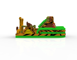 Trò Chơi Chạy Bộ Vui Nhộn Thương Mại Với Cầu Trượt Kết Hợp Sân Chơi Lâu Đài Bouncy Sân Chơi Chủ Đề Động Vật Chướng Ngại Vật Bơm Hơi - Product Image 5