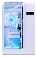 Boîtier PC avec ventilateurs, moniteur de température, aquarium panoramique 270°, côté GPU 400 mm, refroidissement par eau 360 mm, boîtier d'ordinateur de jeu ATX