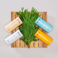 Tube en papier biodégradable push up conteneur pour baume à lèvres déodorant bâton emballage tube en carton kraft avec logo imprimé