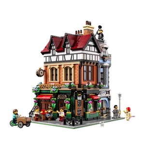 Modello di Mattoni Stile Street View, Edificio Modulare Retrò Tudor, Giocattolo DIY in Plastica, Regalo di Natale Perfetto per Adulti e Bambini - Product Image 5