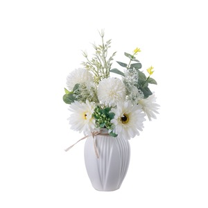 Bouquet de fleurs artificielles en pissenlit, tissu tissé en plastique blanc, décoration pour la maison, accessoires de mariage CF01348 - Product Image 5