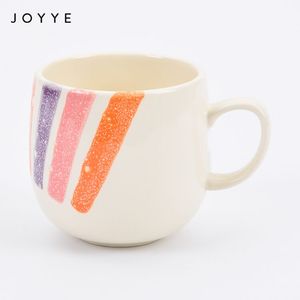 Joyye-tazas de cerámica esmaltadas, <span class=keywords><strong>Taza</strong></span> de cerámica brillante hecha a mano, 400Cc - Product Image 5