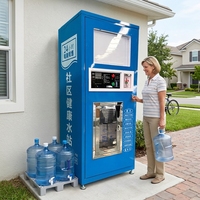 Distributeur d'eau purifiée 400G avec carte IC, 5 gallons, surveillance à distance, borne de recharge pour université