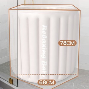 <span class=keywords><strong>Baignoire</strong></span> gonflable en PVC Zhanxing pour usage domestique, sans couvercle, pliable, portable, écologique, durable, pour adultes, bain d'hiver - Product Image 5