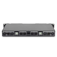 1U 4 Kanallı D Sınıfı Güç Amplifikatörü 4x666W 8 Ohm Köprülenebilir Stereo Raf Montajlı Konferans, Kilise, KTV, Ev Sineması, Sahne, Bar için