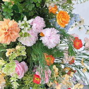 Arche de fleurs colorée personnalisée pour mariage, fabriquée sur mesure pour la décoration de toile de fond de mariage - Vente en gros directe usine - Product Image 5