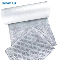 Rouleau de film à bulles d'air industriel PE et HDPE enveloppe de colonne gonflable avec pompe à air pour protecteur de bouteille de vin emballage d'expédition de douane